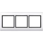 Merten AQUADESIGN-Rahmen, 3fach, polarweiß 