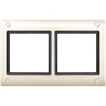 Merten 401244 AQUADESIGN-Rahmen mitVerschraubung 2-fach cremeweiß 