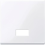 Merten Wippe mit rechteckigem Symbolfenster, aktivweiß glänzend, System M 