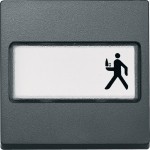 Merten Wippe mit Schriftfeld, anthrazit, System M 