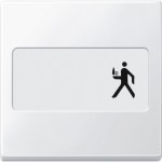 Merten Wippe mit Schriftfeld, polarweiß, System M 