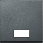 Merten Wippe mit rechteckigem Symbolfenster, anthrazit, System M 