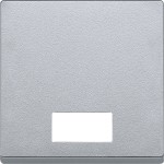 Merten Wippe mit rechteckigem Symbolfenster, aluminium, System M 