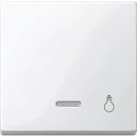 Merten Wippe mit Kontrollfenster und Aufdruck Licht, polarweiß glänzend, System M 