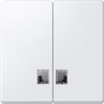 Merten Wippe für Serienschalter mit Symbolfenster, polarweiß, System M 