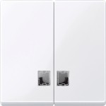 Merten Wippe für Serienschalter mit Symbolfenster, aktivweiß glänzend, System M 