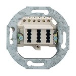 Merten Fernmelde-Anschlussdose TAE 3fach, 3x6 NFN, weiß 