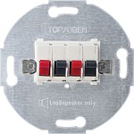 Merten Lautsprecher-Anschluss-Einsatz, 2fach, polarweiß 