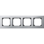 Merten M-PLAN-Metallrahmen, 4fach, Platinsilber 