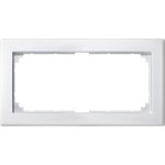 Merten M-SMART-Rahmen, 2fach ohne Mittelsteg, polarweiß 