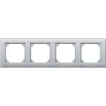 Merten M-PLAN-Rahmen, 4fach, aluminium 