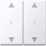 Merten Wippen für Tastermodul 2fach mit Aufdrucken Auf/Ab, aktivweiß glänzend, System M 