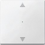 Merten Wippe für Tastermodul 1fach mit Aufdruck Pfeile Auf/Ab, polarweiß, System M 