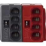 Merten Busanschlussklemme, rot/dunkelgrau 