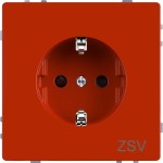 Merten SCHUKO-Steckdose für Sonderstromkreise, erhöhter Berührungsschutz, Steckklemmen, orange, System Design 