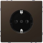 Merten SCHUKO-Steckdose, Steckklemmen, Moccametallic, System Design 