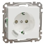 Merten Connected SCHUKO-Steckdose 16A, System M, Thermoplast brillant, Aktivweiß glänzend 