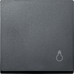 Merten Wippe mit Kennzeichnung Licht, anthrazit, System M 