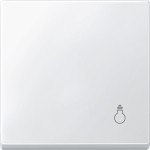 Merten Wippe mit Kennzeichnung Licht, polarweiß, System M 