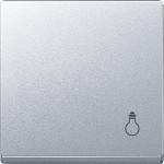 Merten Wippe mit Kennzeichnung Licht, aluminium, System M 