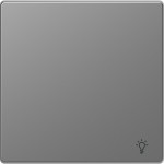 Merten Wippe mit Kennzeichnung Licht, Edelstahl, System Design 