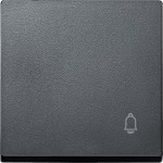 Merten Wippe mit Kennzeichnung Klingel, anthrazit, System M 