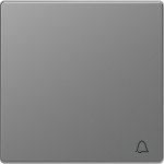 Merten Wippe mit Kennzeichnung Klingel, Edelstahl, System Design 