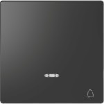 Merten Wippe mit Kontrollfenster und Aufdruck Klingel, Anthrazit, System Design 