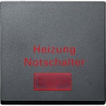 Merten Wippe für Heizungs-Notschalter, anthrazit, System M 