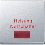 Merten Wippe für Heizungs-Notschalter, aluminium, System M 