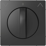 Merten Zentralplatte für Rollladen-Tast-Rastschalter-Einsatz, Anthrazit, System Design 