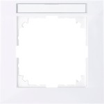 Merten M-Pure-Rahmen, 1fach mit Beschriftungsträger, aktivweiß, M-Pure 