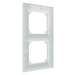 Merten Echtglasrahmen 2fach Kristallweiß M-Plan 