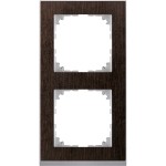 Merten M-Pure Decor-Rahmen, 2fach, Wenge/aluminium, M-Pure Decor 