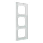 Merten Echtglasrahmen 3fach Kristallweiß M-Plan 