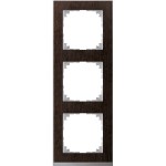 Merten M-Pure Decor-Rahmen, 3fach, Wenge/aluminium, M-Pure Decor 