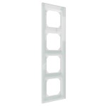 Merten Echtglasrahmen 4fach Kristallweiß M-Plan 