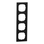 Merten M-Pure-Rahmen, 4fach, schwarz matt, M-Pure 