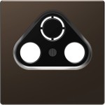 Merten Zentralplatte für Antennensteckdosen, Moccametallic, System Design 