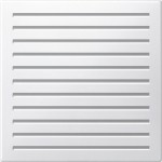 Merten Zentralplatte für akustischen Signalgeber, polarweiß glänzend, System M 