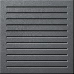 Merten Zentralplatte für akustischen Signalgeber, anthrazit, System M 