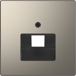 Merten Zentralplatte für UAE-Einsatz, 1fach, Nickelmetallic, System Design 