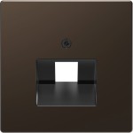 Merten Zentralplatte für UAE-Einsatz, 1fach, Moccametallic, System Design 