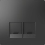 Merten Zentralplatte für Actassi-Connector 2fach, Anthrazit, System Design 