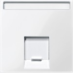 Merten Zentralplatte für Actassi-Connector 1fach, polarweiß glänzend, System M 