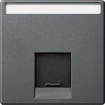 Merten Zentralplatte für Actassi-Connector 1fach, anthrazit, System M 