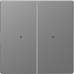 Merten Wippen für Taster-Modul 2fach, Edelstahl, System Design 