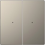 Merten Wippen für Taster-Modul 2fach, Nickelmetallic, System Design 