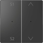 Merten Wippen für Taster-Modul 2fach (Szene1/2, Auf/Ab), Anthrazit, System Design 