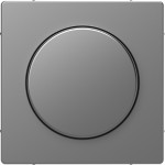 Merten Zentralplatte mit Drehknopf, Edelstahl, System Design 